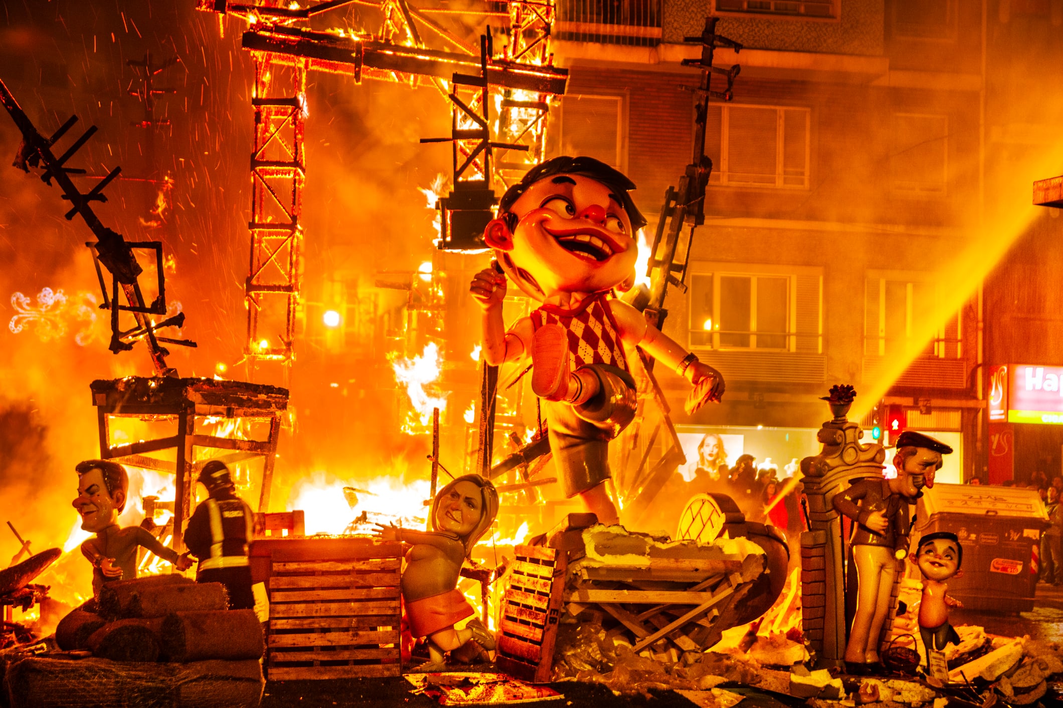 Cremà de una falla en València