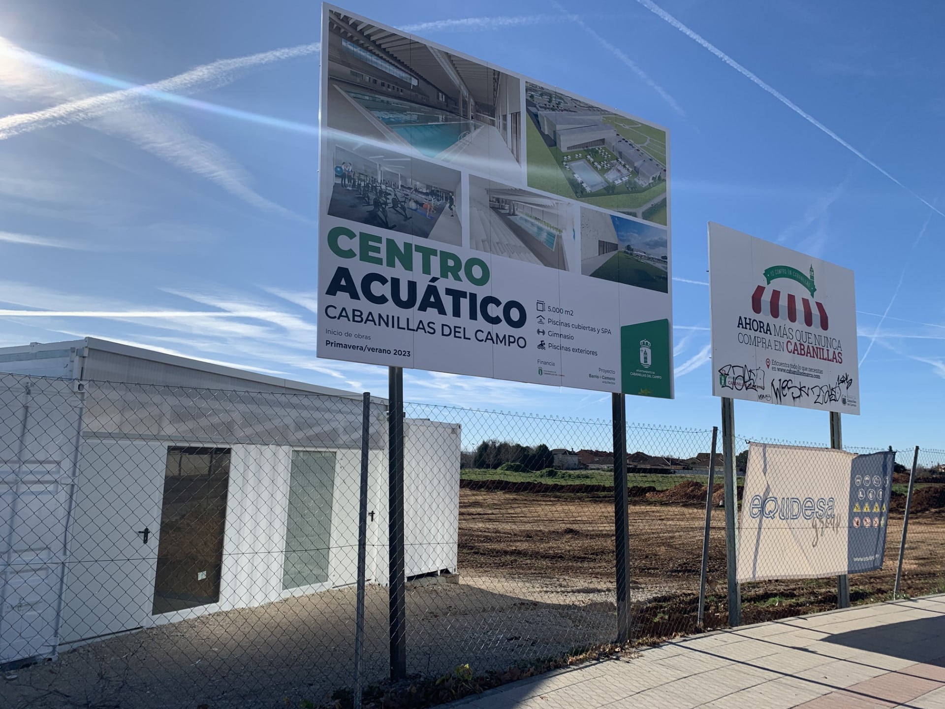 Obras Centro Acuático de Cabanillas del Campo