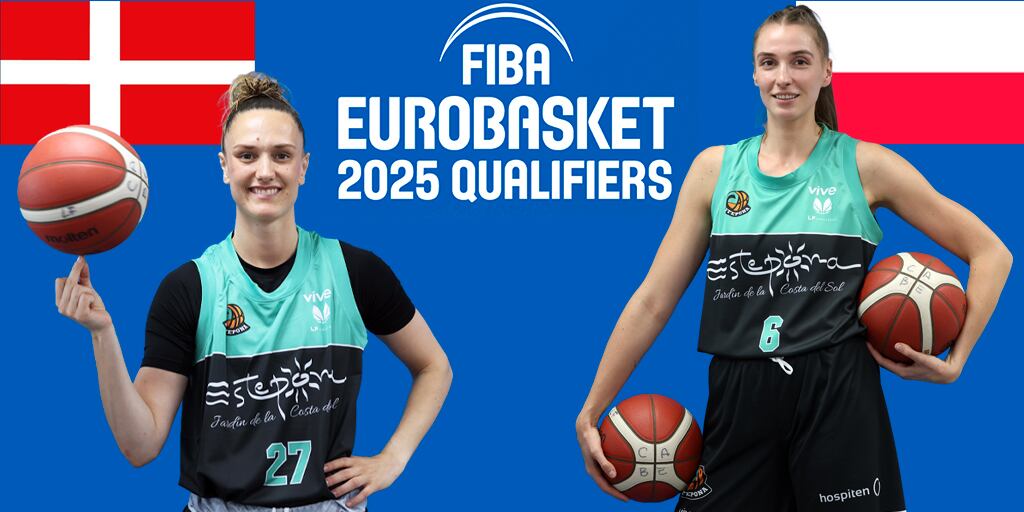 Las jugadoras del CAB Estepona Aleksandra Parzenska y Sarah Mortensen, convocadas con sus selecciones