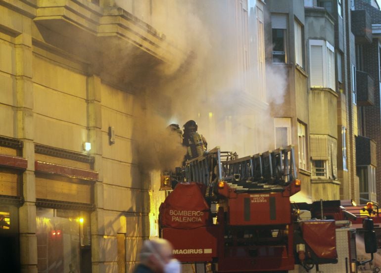 Imagen obtenida en el momento del incendio