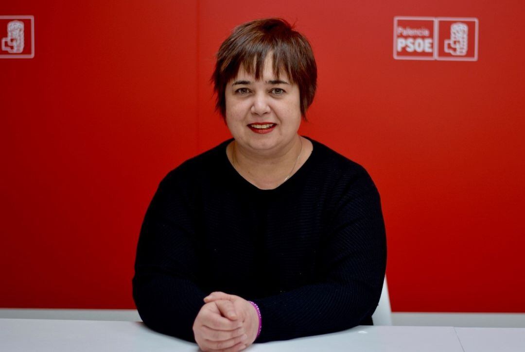 Marta Largo, candidata del PSOE a la alcaldía de Magaz de Pisuerga (Palencia)