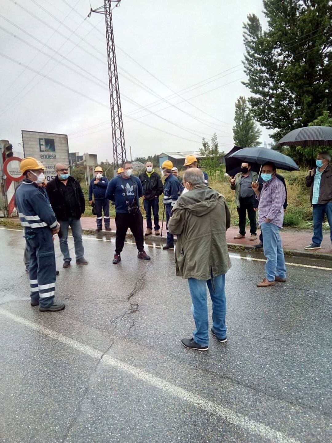 Concentración de trabajadores de Nervión