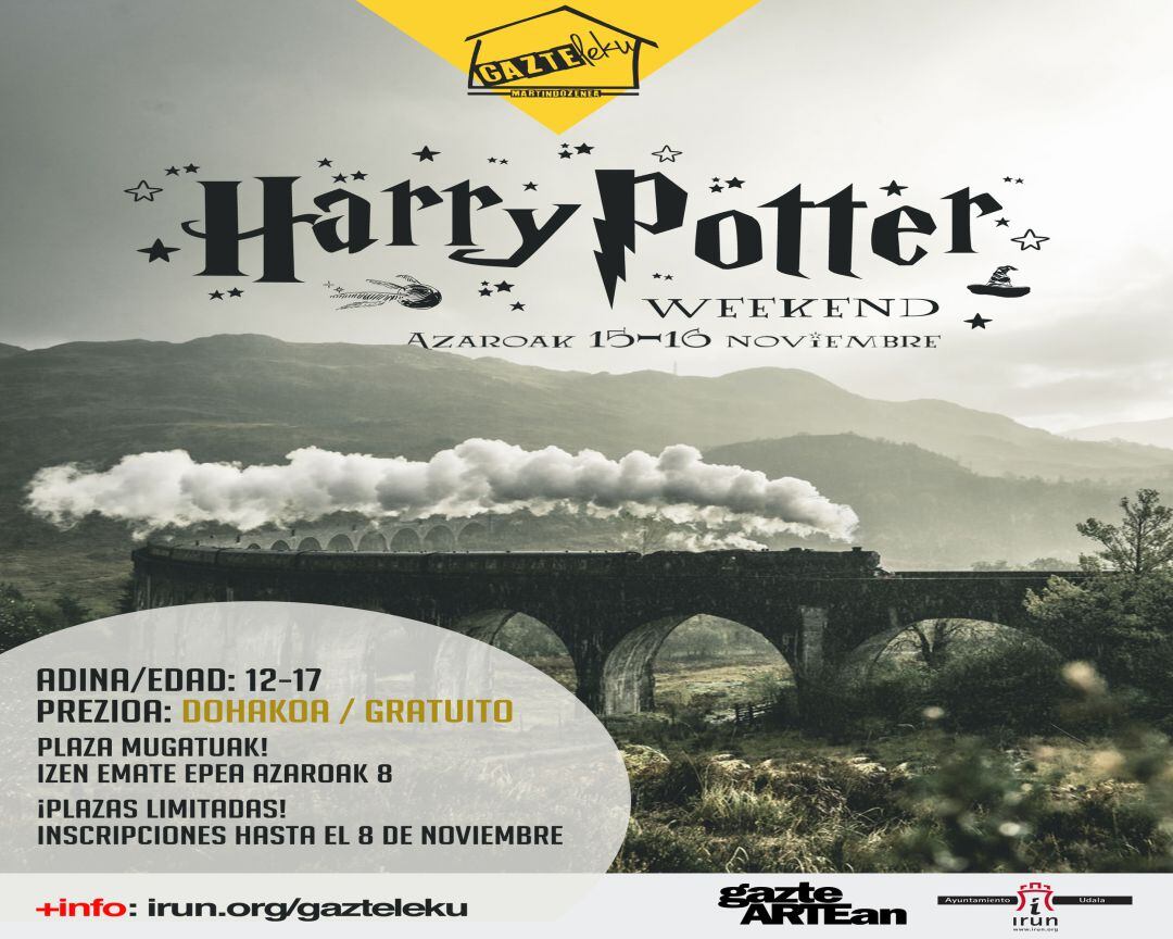 Cartel del &quot;Harry Potter Weekend&quot; 