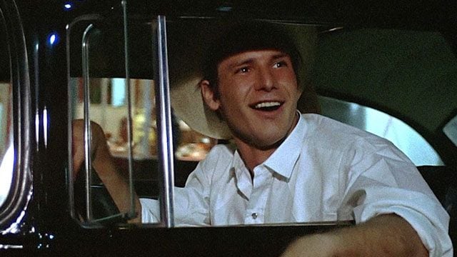 Harrison Ford en una escena de American Graffiti, dirigida por George Lucas en 1973.