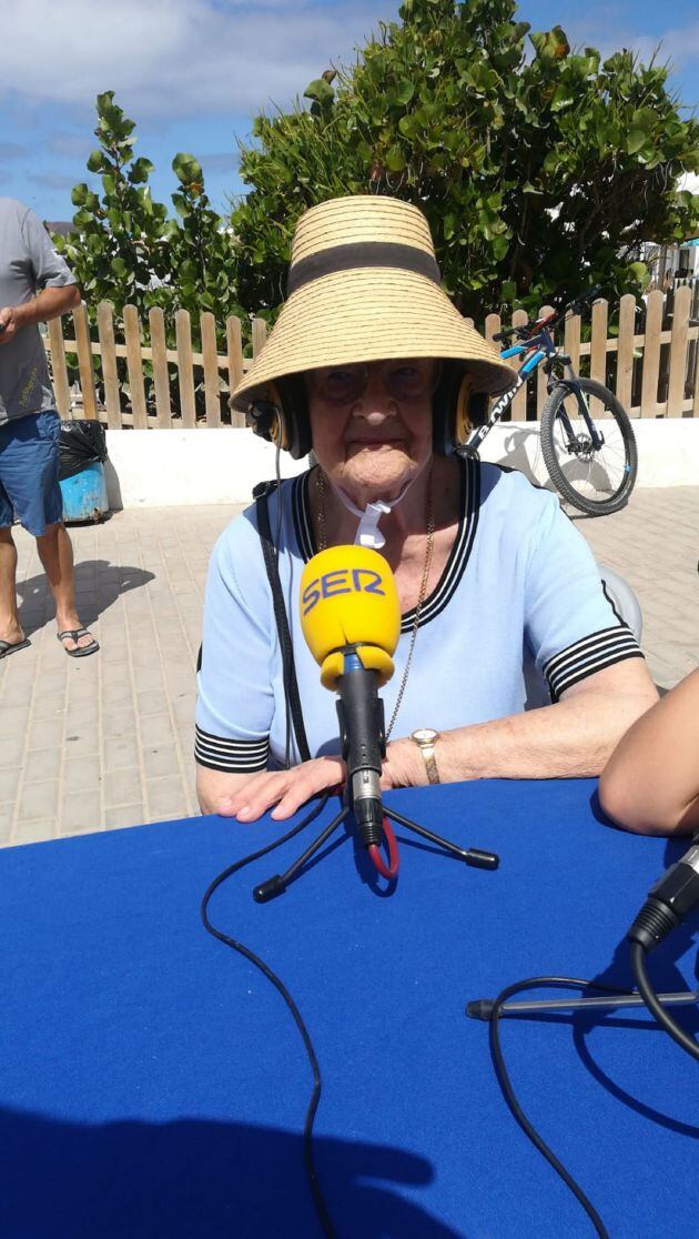 Doña Concha en el &quot;A Vivir Canarias&quot; de Cadena SER.