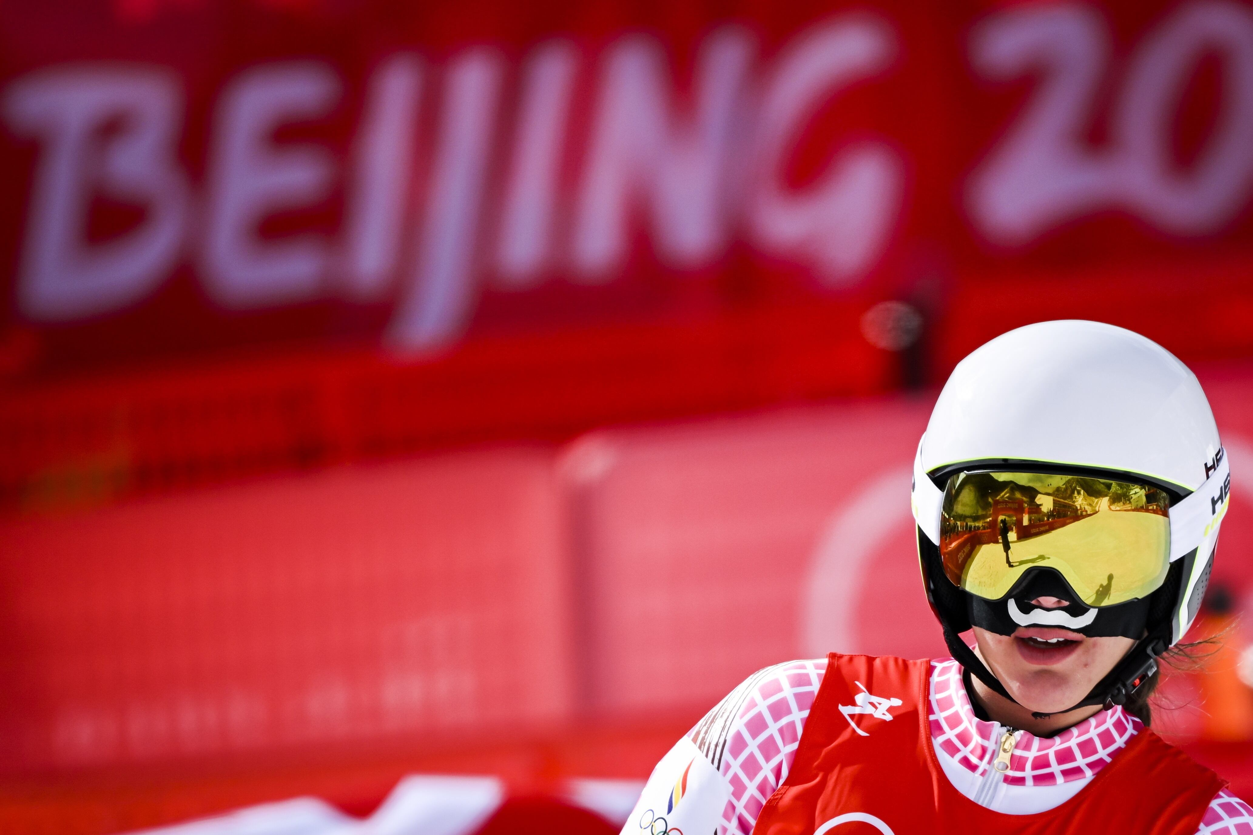 Un error impedeix a Cande Moreno acabar la prova de descens