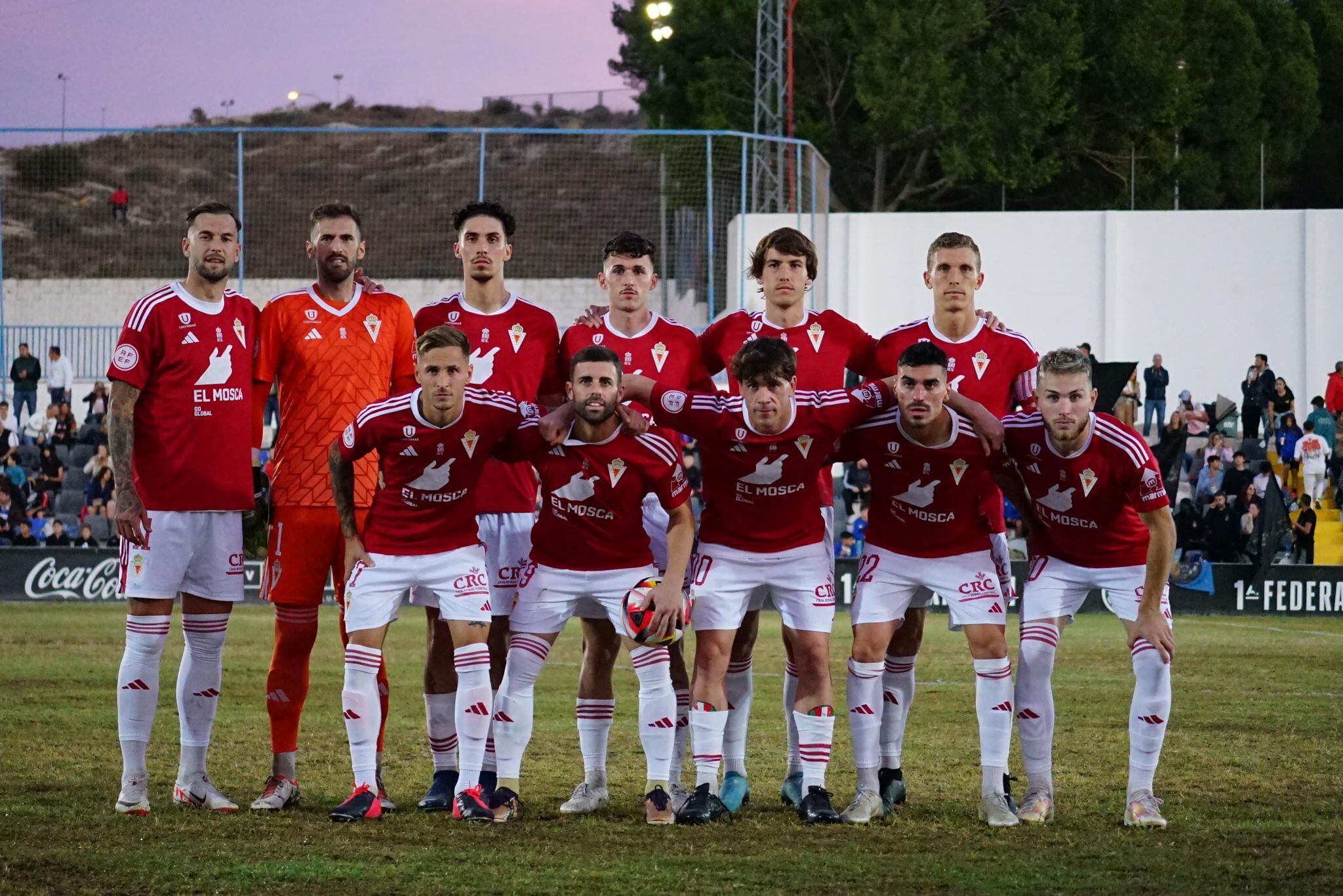 Once inicial del Real Murcia ante el Intercity