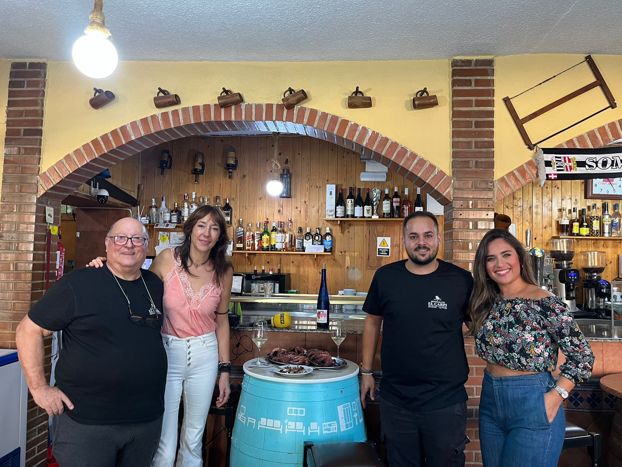 Pulpo a la cartagenera en el restaurante El Carpi