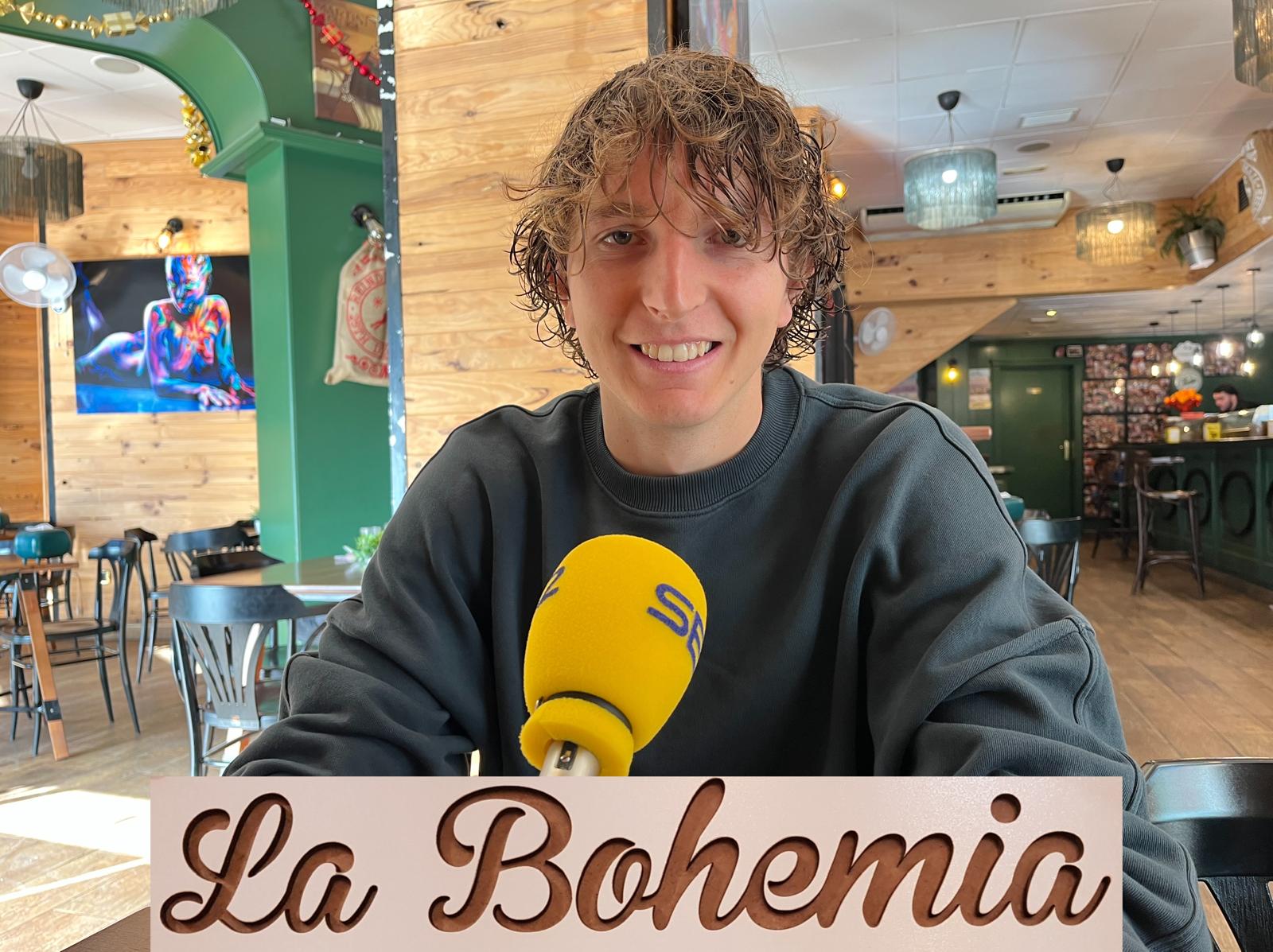 Víctor Sala, jugador del Alcoyano en La Bohemia