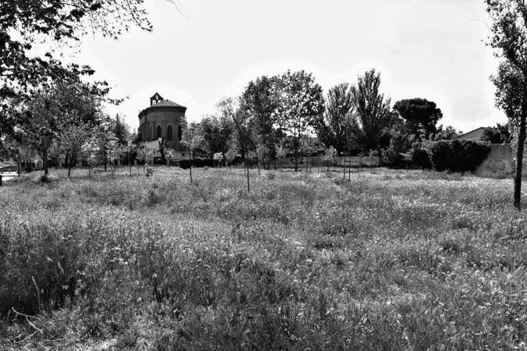 Vista posterior de la Ermita del Val de Alcalá de Henares