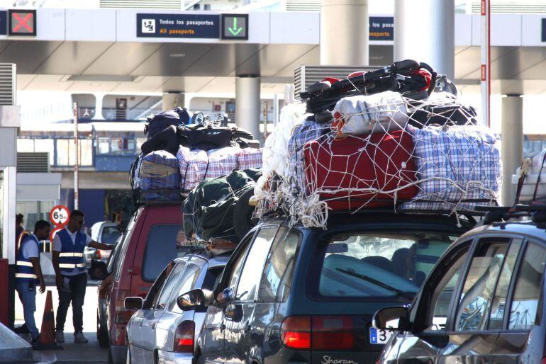 Pasajeros durante la OPE