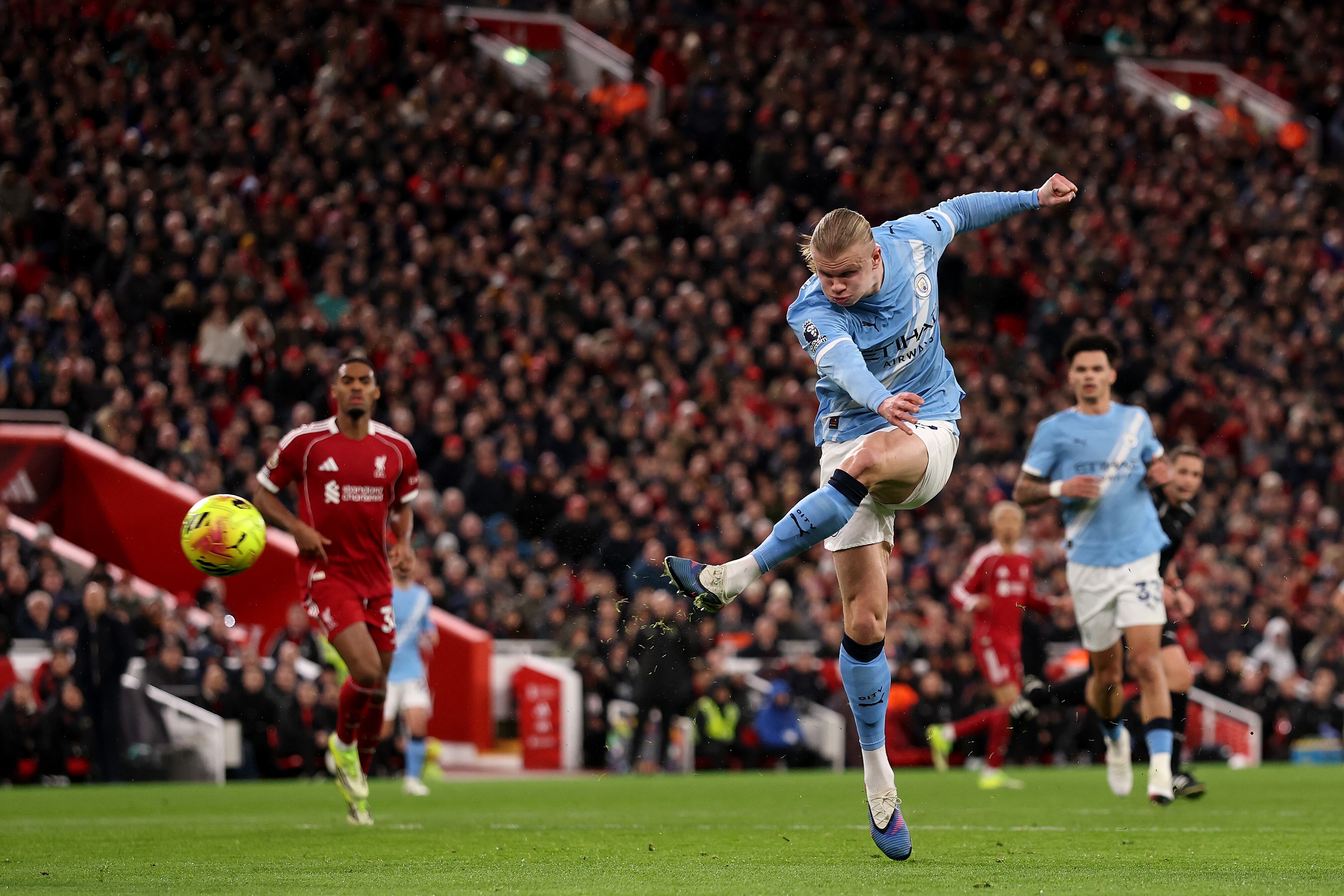 Liverpool v Manchester City - Premier League. (Photo by Carl Recine/Getty Images)