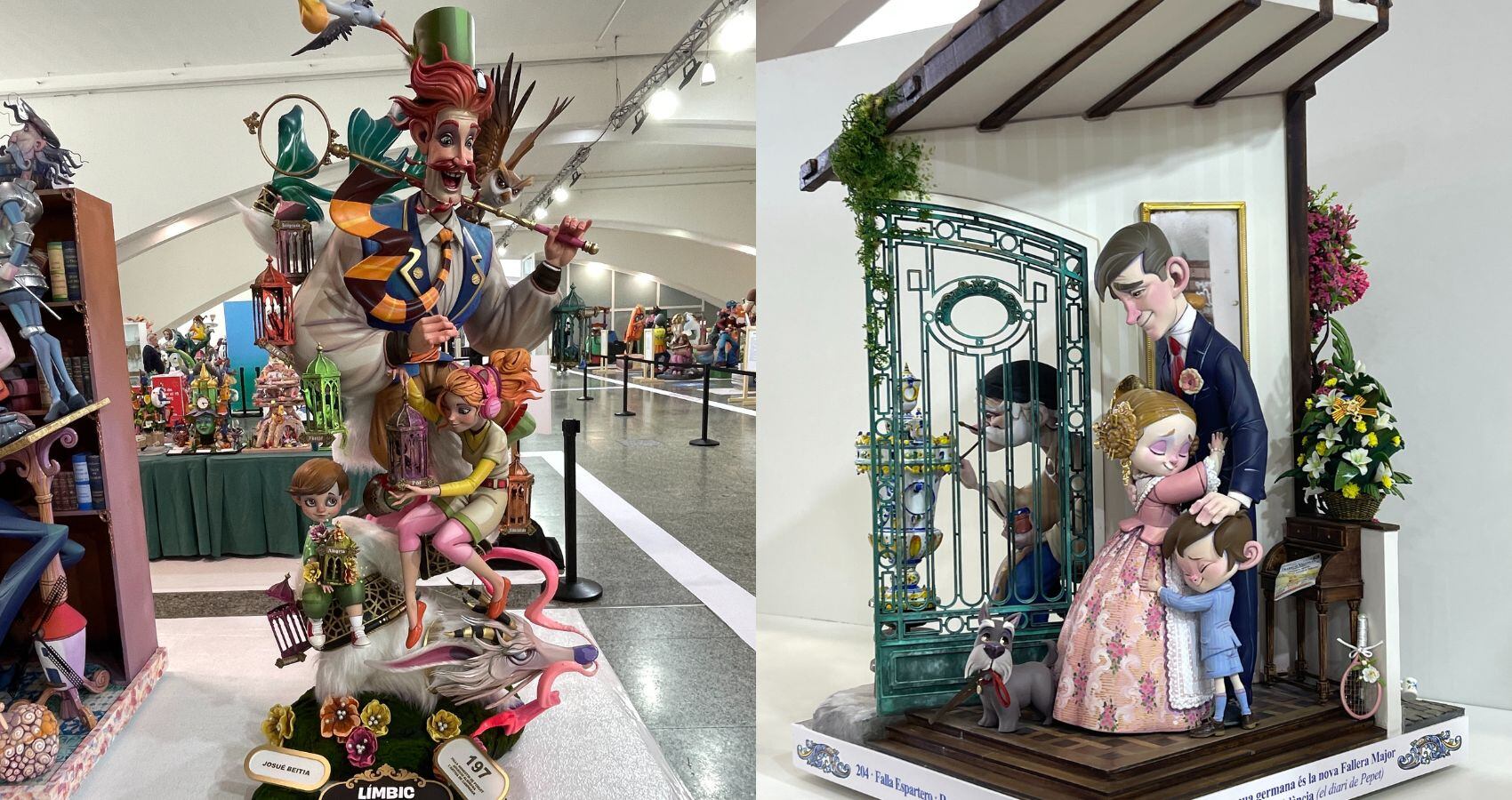 Los ninots premiados como los mejores en la sección Especial de las Fallas 2026