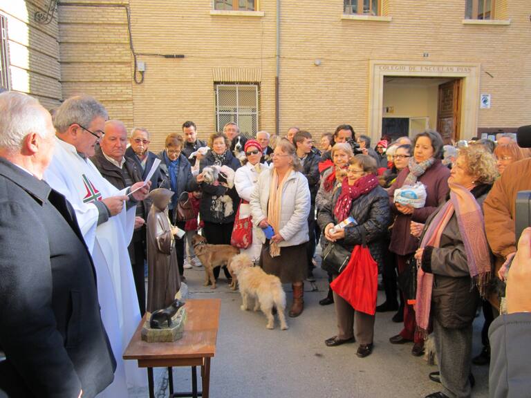Foto de archivo de la celebración de la festividad de San Antonio Abad en Barbastro