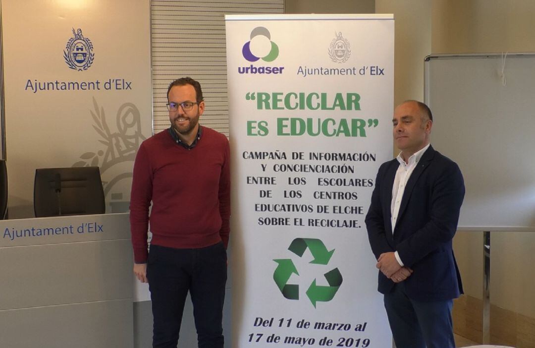 Héctor Díez con Alberto Bleda, de Urbaser.