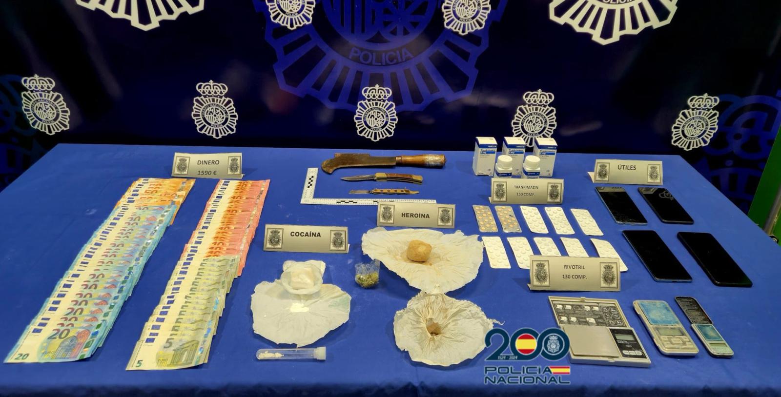 La Policía Nacional desarticula tres puntos de venta de heroína y cocaína en los Barrios 4 de Marzo y la Rubia de Valladolid