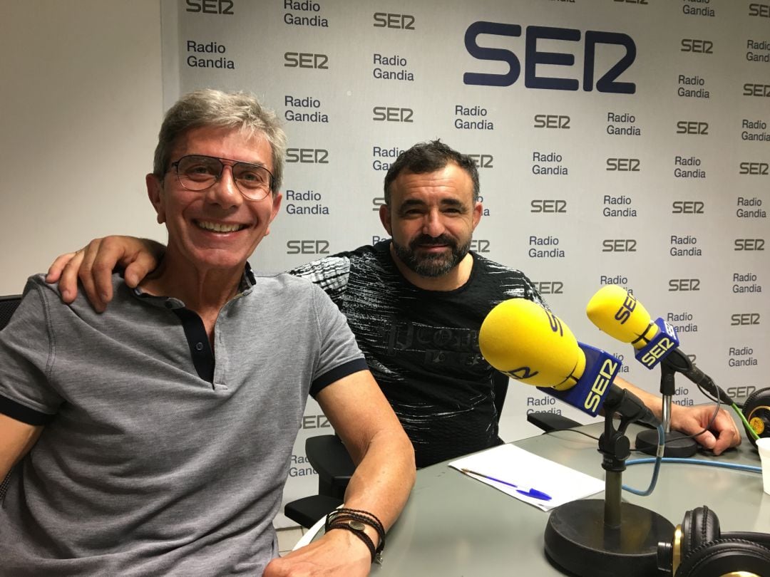 Marc Cuesta y Daniel Albero, organizadores de la exhibición Enduro. 