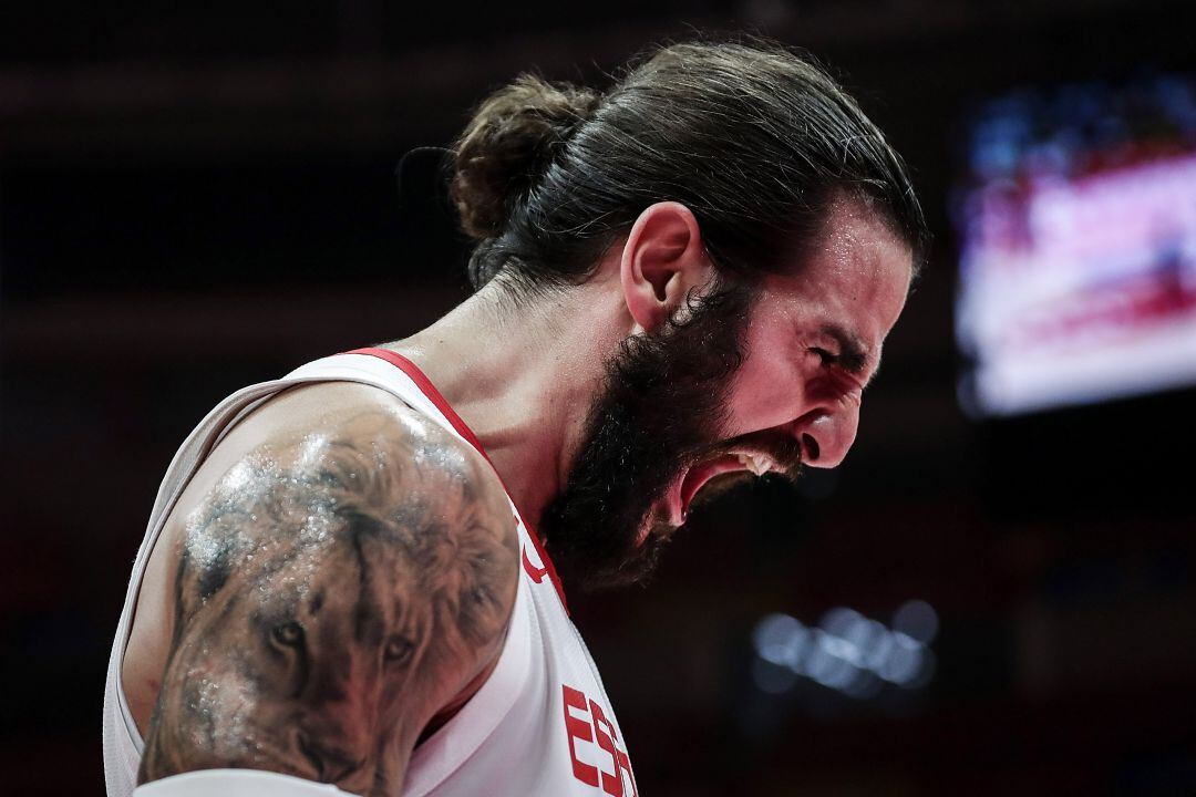 Ricky Rubio durante el Mundial de China 2019.