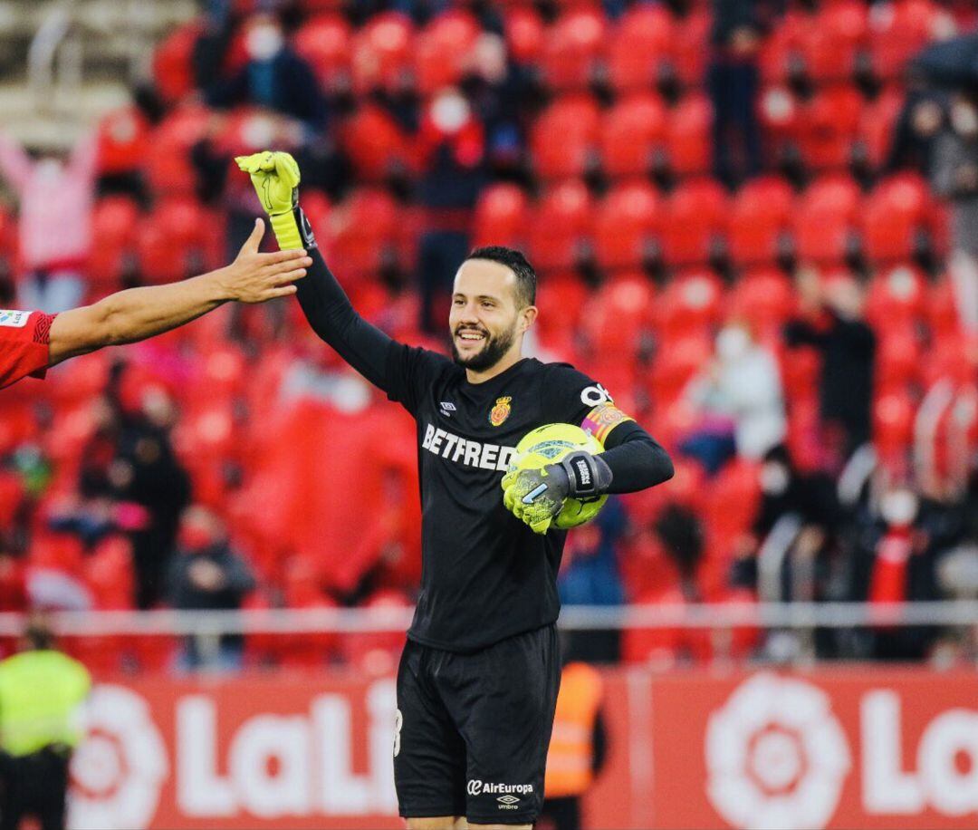 Miquel Parera en su último partido con el Mallorca