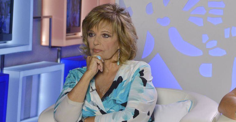 María Teresa Campos, durante un programa en Telecinco