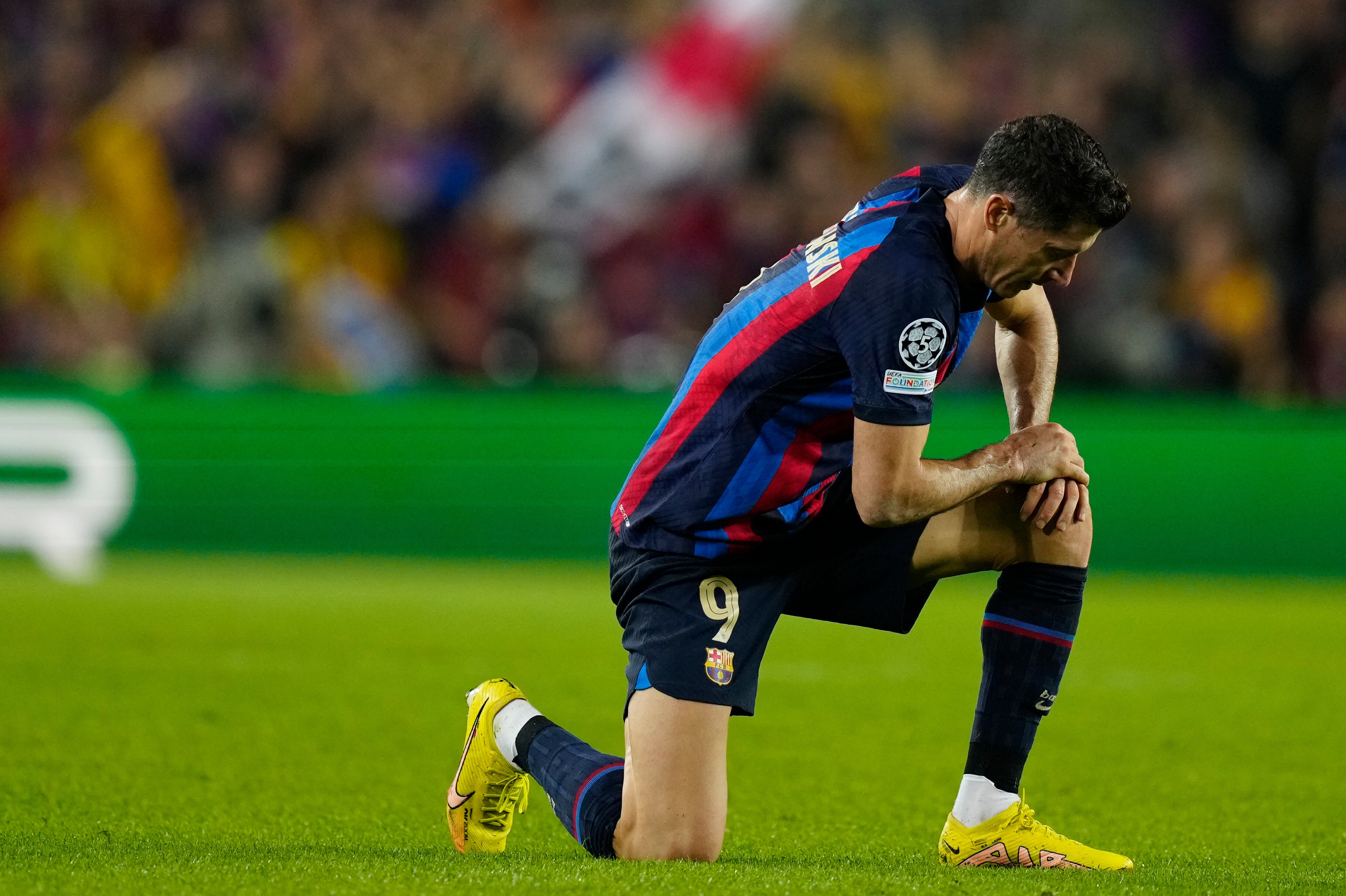 Lewandowski, durante un partido de esta temporada.