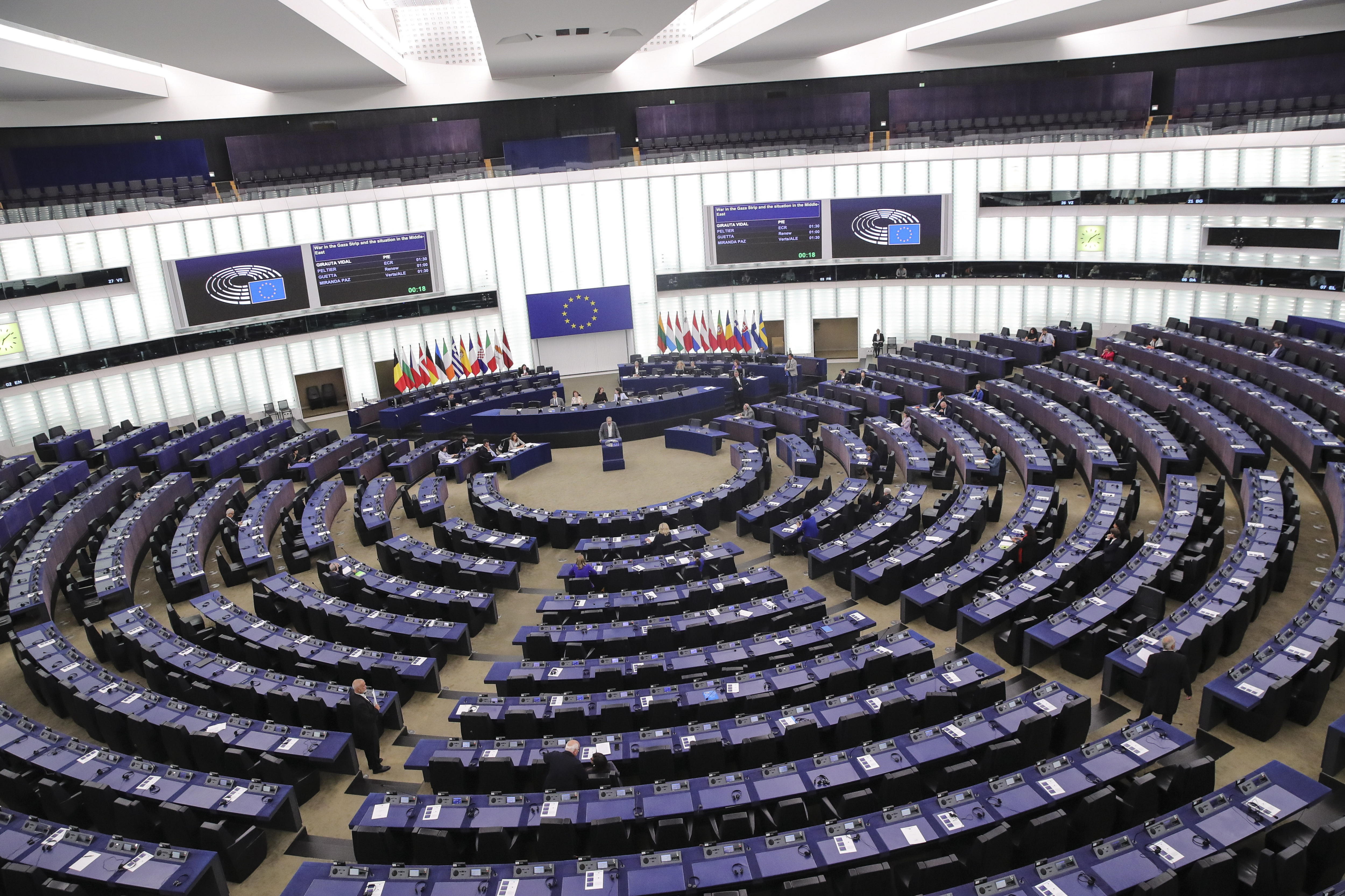 Una sesión plenaria del Parlamento de Estrasburgo durante esta semana.