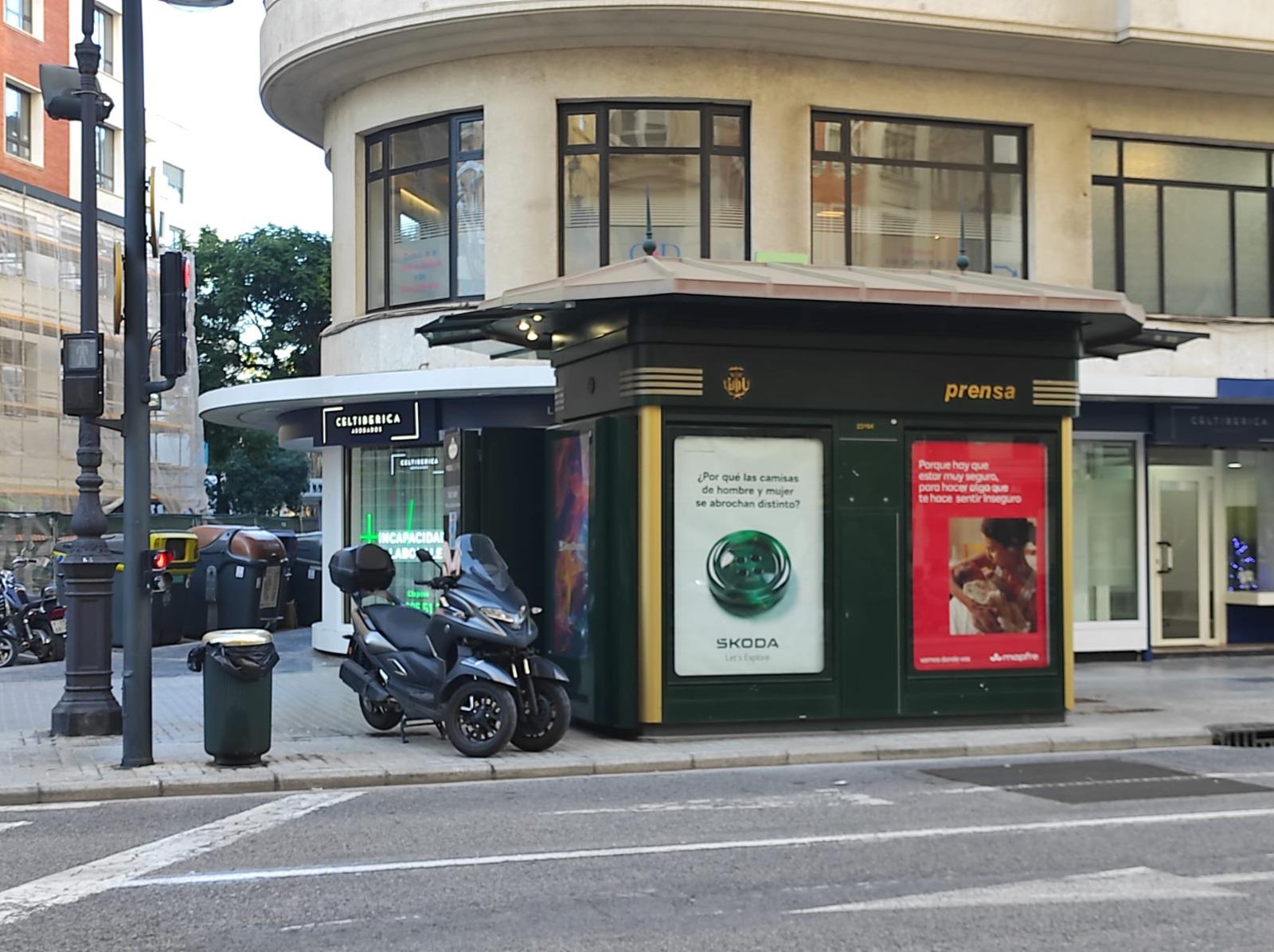 Quiosco ubicado en el centro de València