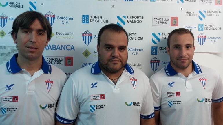 Toni Pazó, en el centro de la imagen en su etapa en el Sárdoma, dirigirá al Olivo