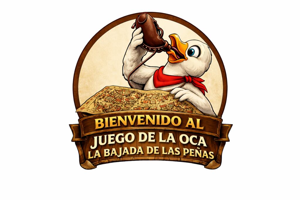 Logotipo del juego de la oca de la bajada de las peñas