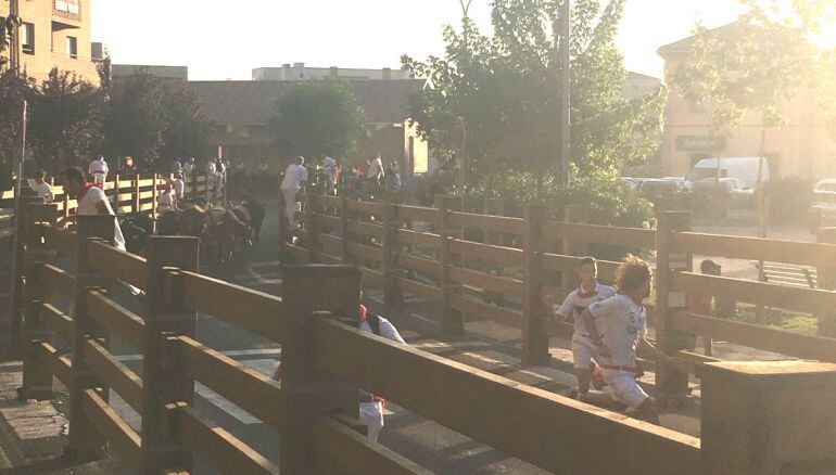 Último encierro fiestas Tudela 2018