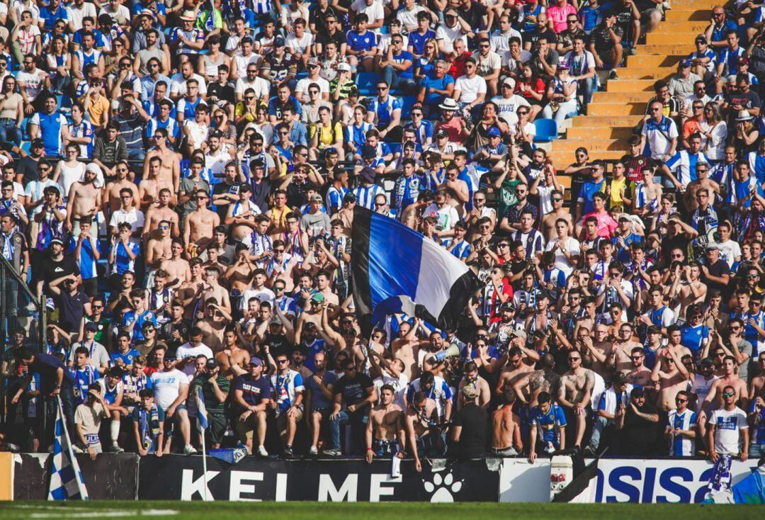 Aficionados del Hércules, en el Rico Pérez