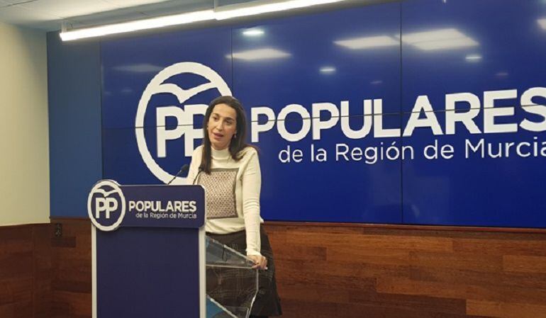 Nuria Fuentes, portavoz regional del Partido Popular.