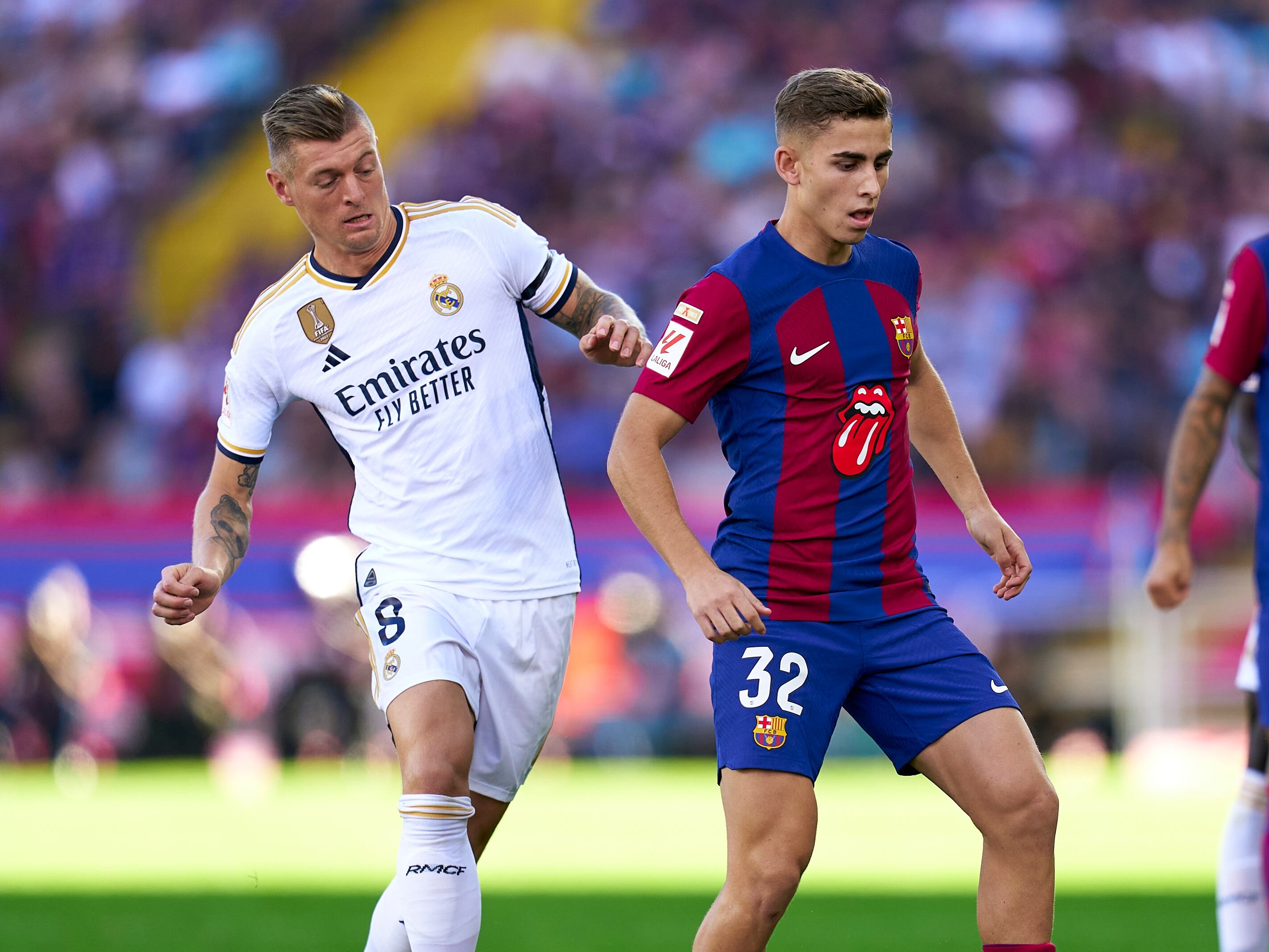 Partido entre FC Barcelona y Real Madrid.