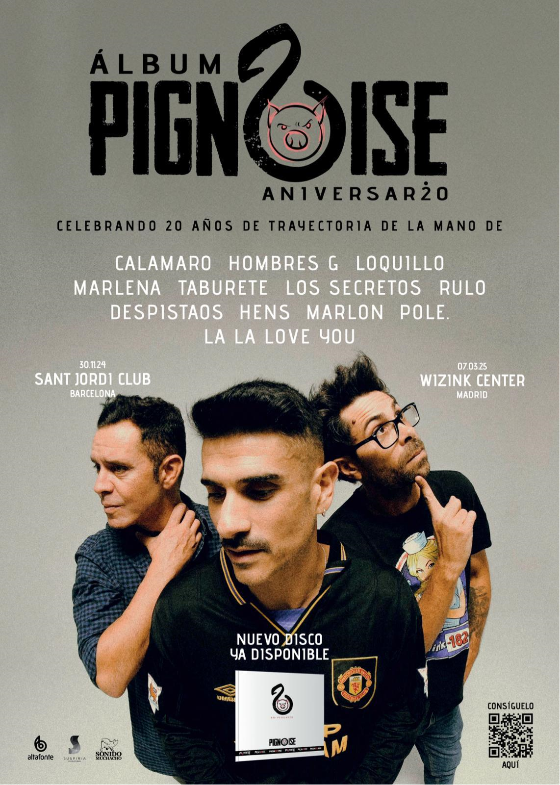 El grupo PIGNOISE celebra su 20 aniversario