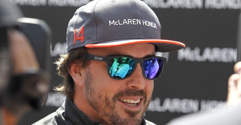 Fernando Alonso, durante el Gran Premio de México de Fórmula 1