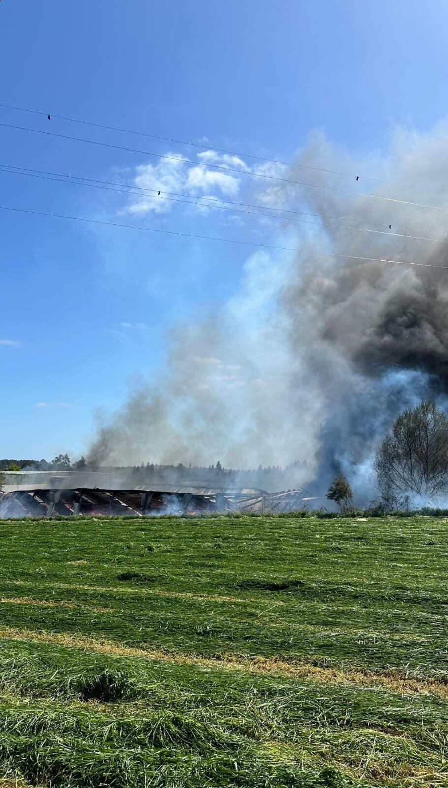 Imagen de la nave ardiendo en Mazoi