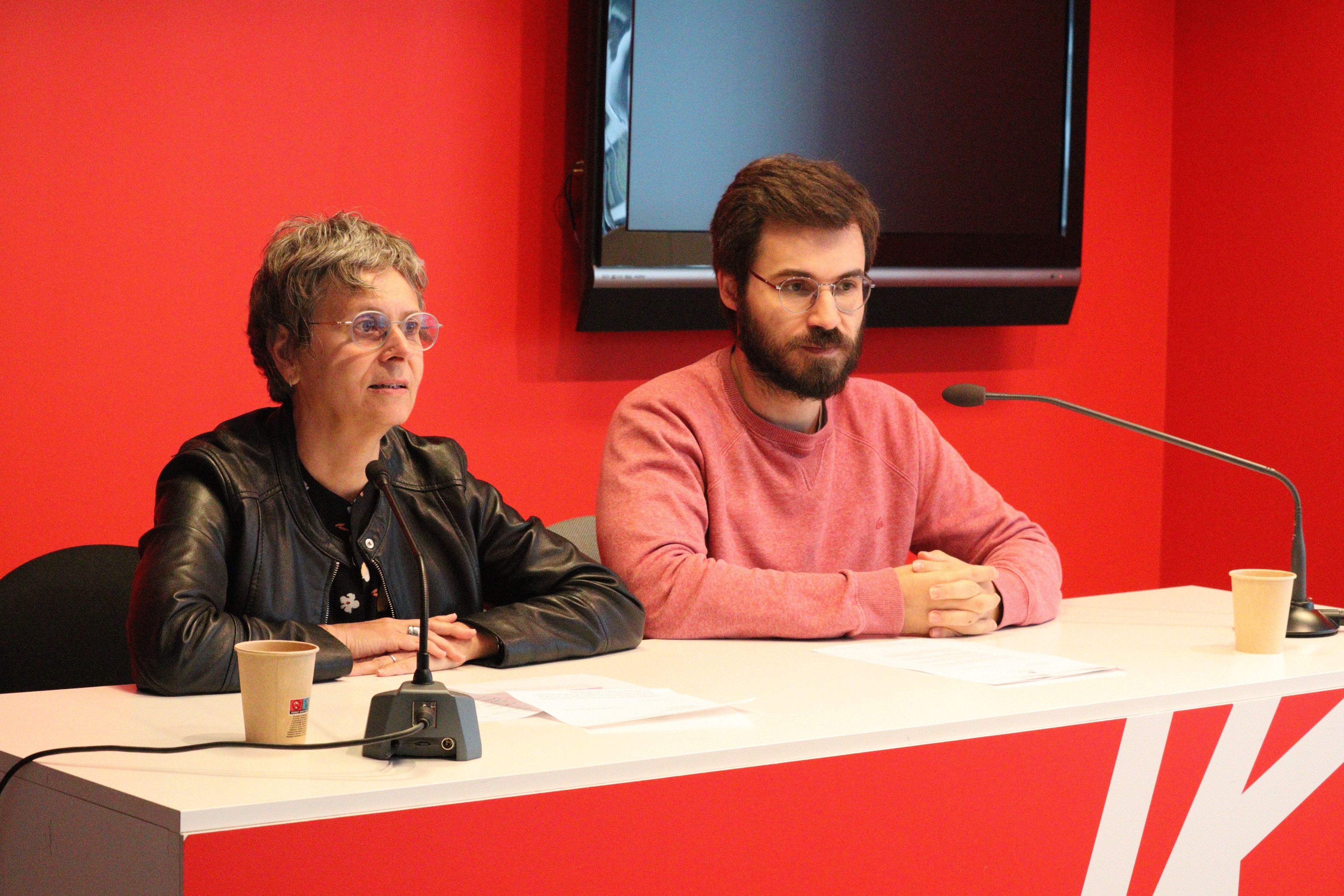 La consellera general, Susanna Vela, i el membre de l'executiva socialdemòcrata, Joao de Melo