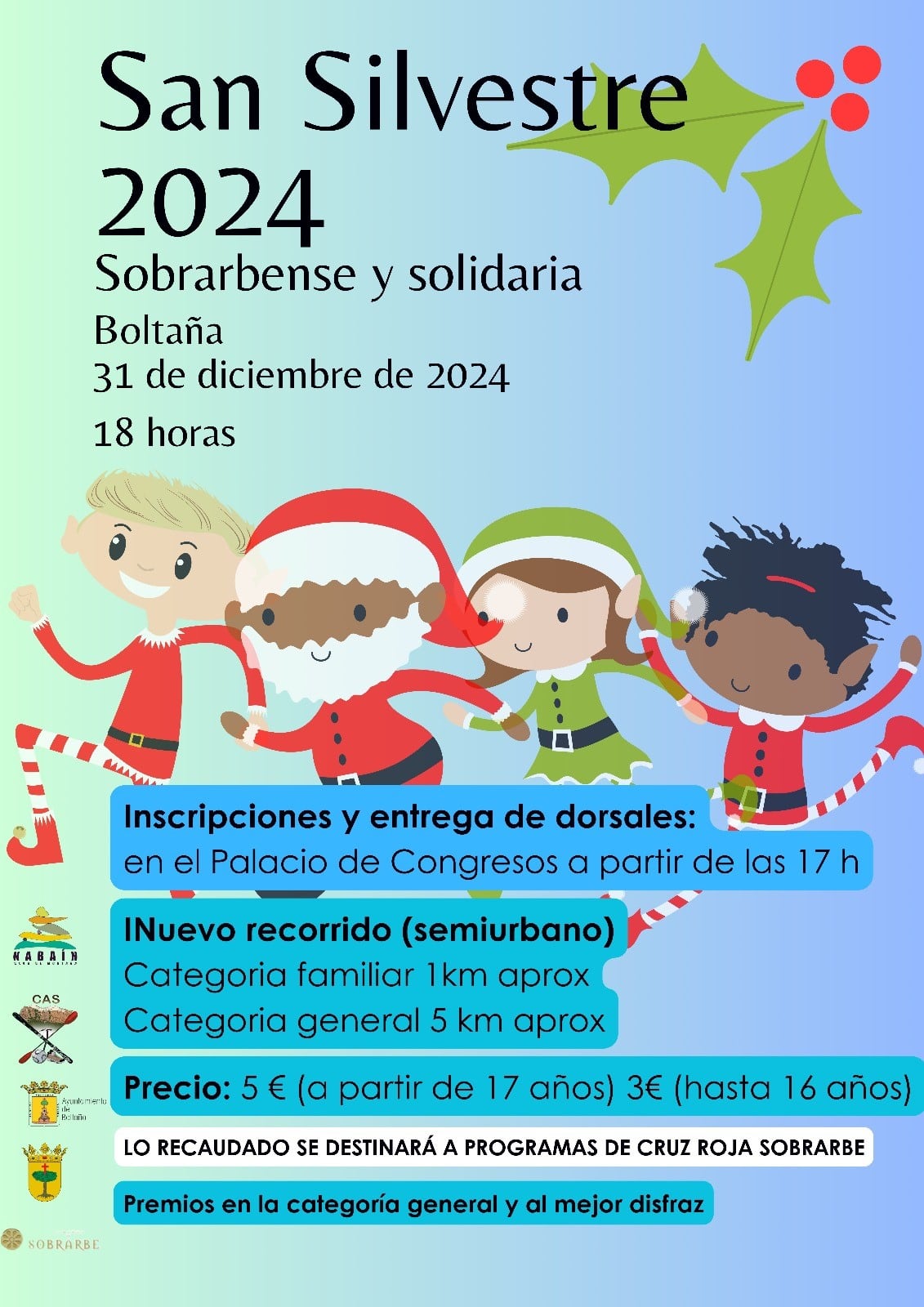 La San Silvestre Solidaria de Sobrarbe se celebra en Boltaña