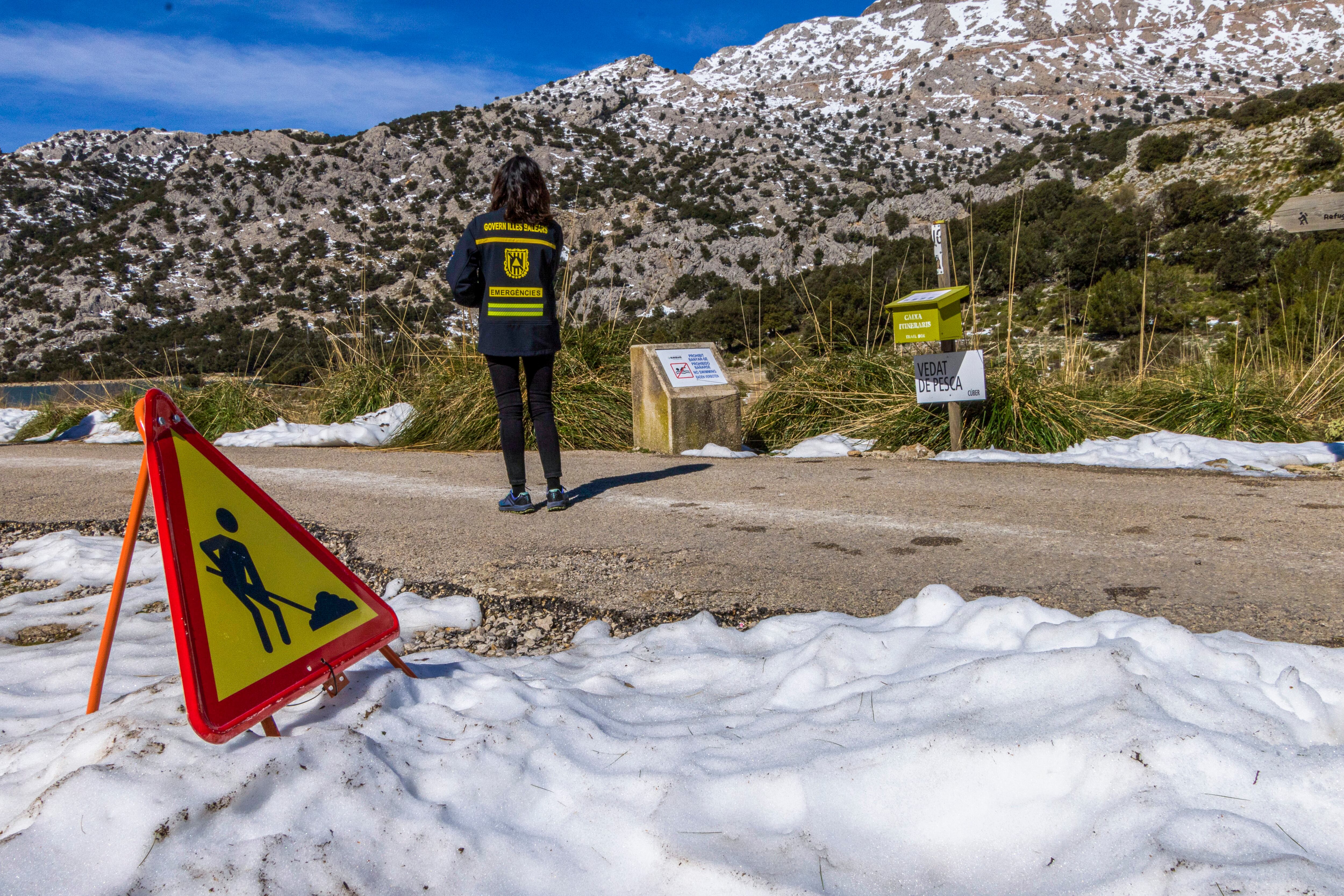 Recuperación en la zona de la Serra de Tramuntana tras el paso de la borrasca Juliette, con numerosos árboles caídos y las ramas rotas