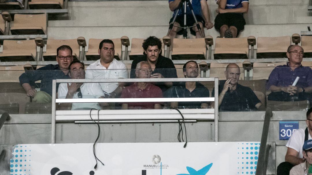 Imagen del palco de Chapín durante un partido del Xerez DFC