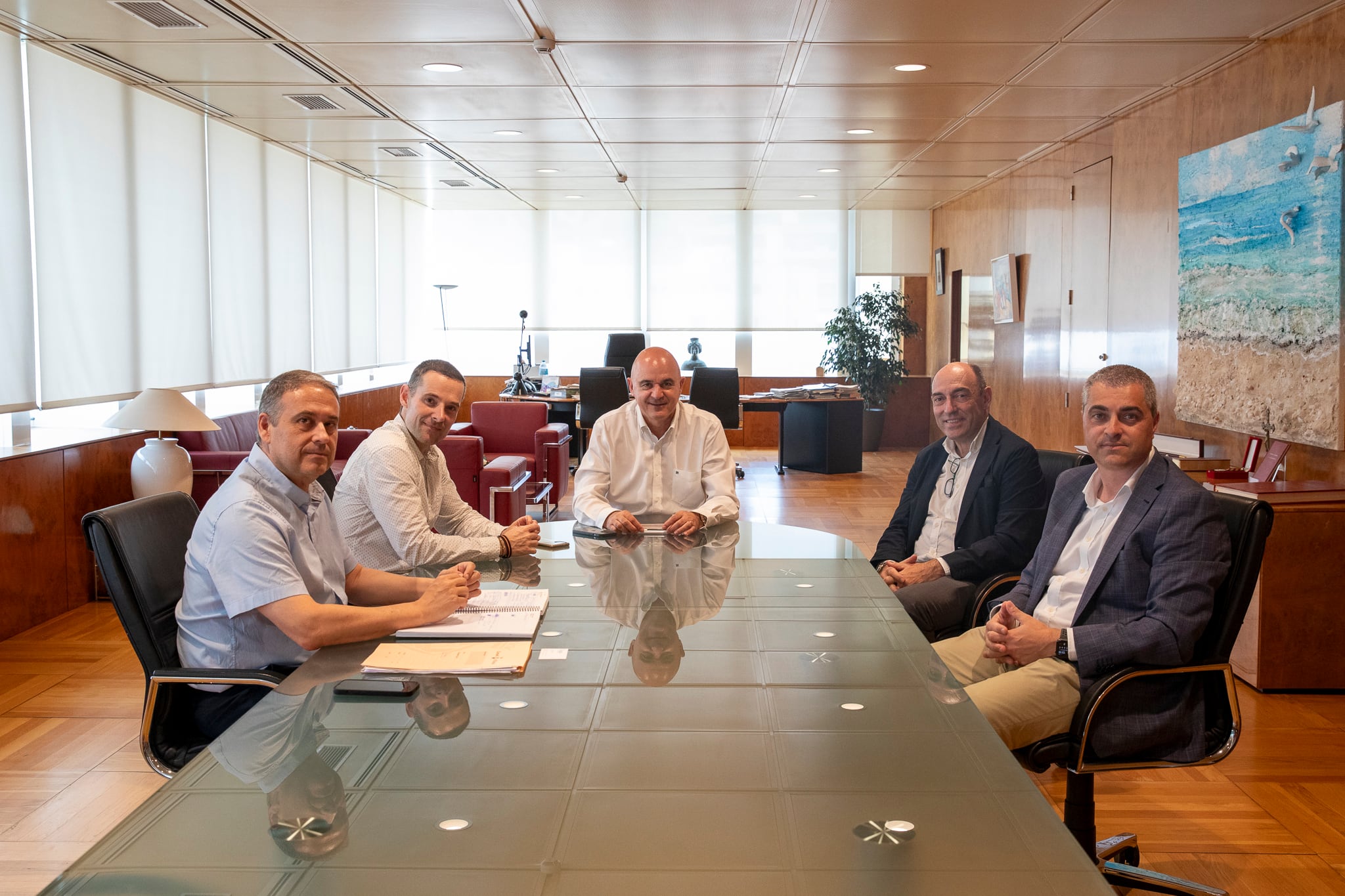 Un momento durante la reunión