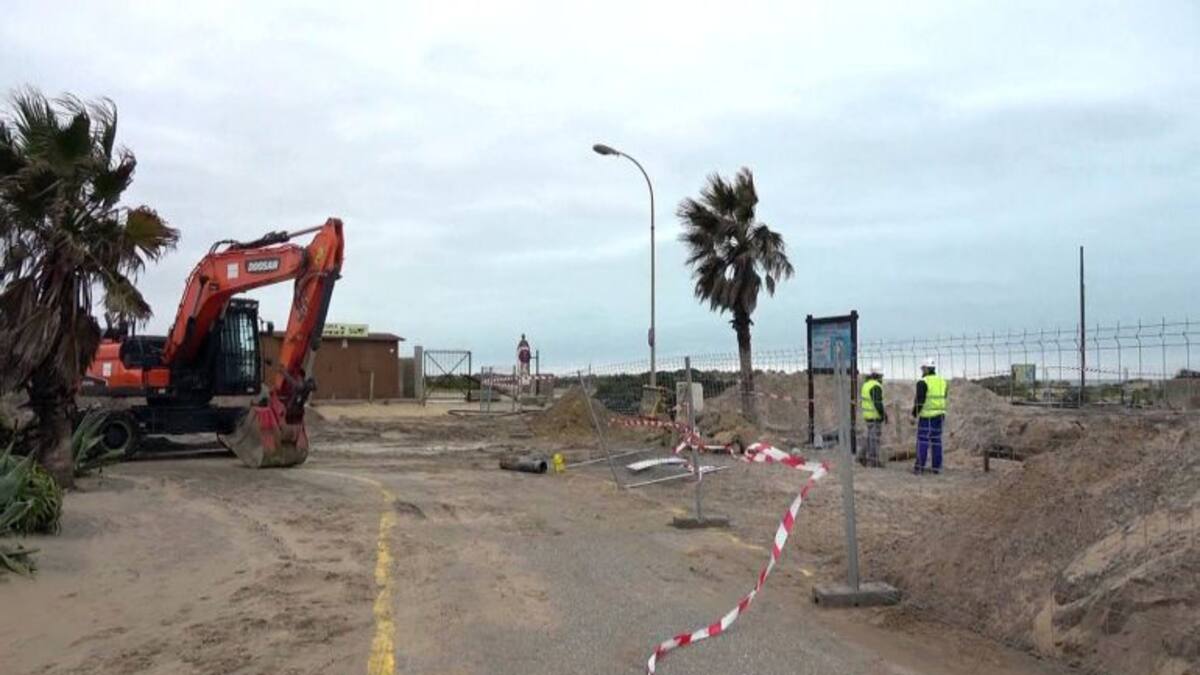 Comienzan las obras del futuro paseo marítimo en Camposoto