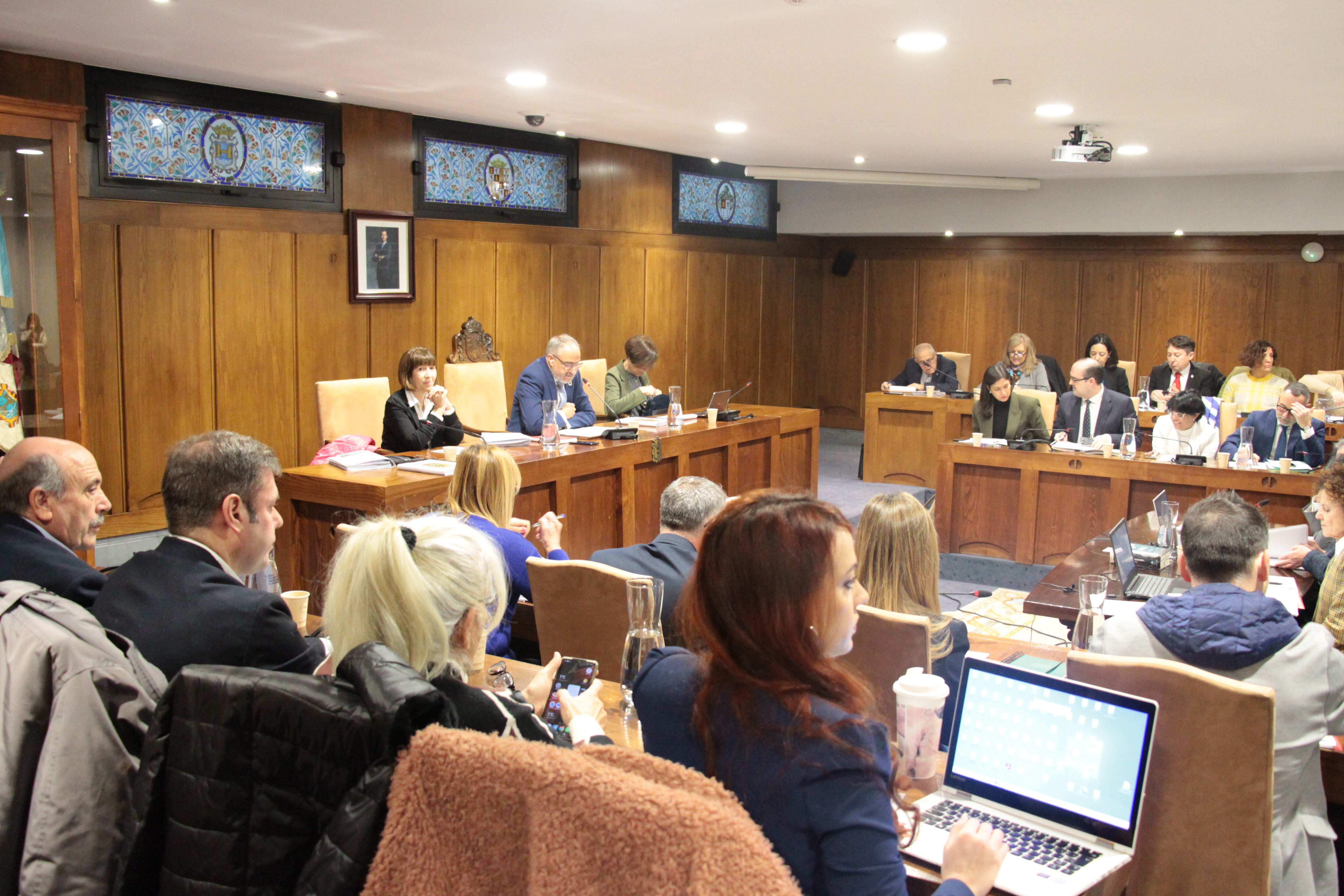 Corporación municipal de Ponferrada en el debate presupuestario