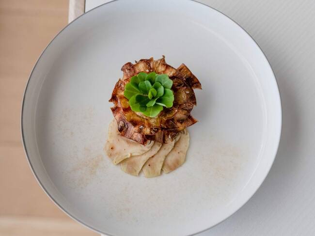 Uno de los platos del restaurante La Table du Castellet.