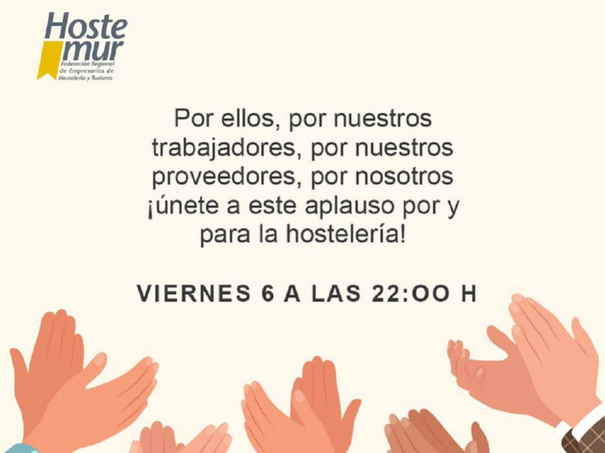 Los hosteleros convocan a un aplauso colectivo previo al cierre de hoy