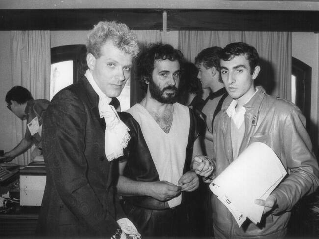 Carlos García-Vaso, Joaquín Montoya, y el actual director de Radio Cartagena, Antonio Rosa