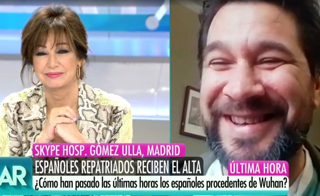 Ana Rosa Quintana entrevista a Manuel Vela.