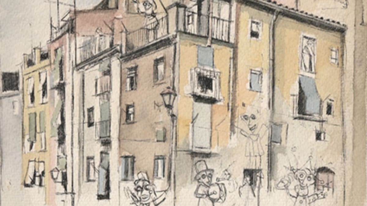 Exposició d'obres de Primi Martín, "Lleida al cor", a la delegació de Cultura