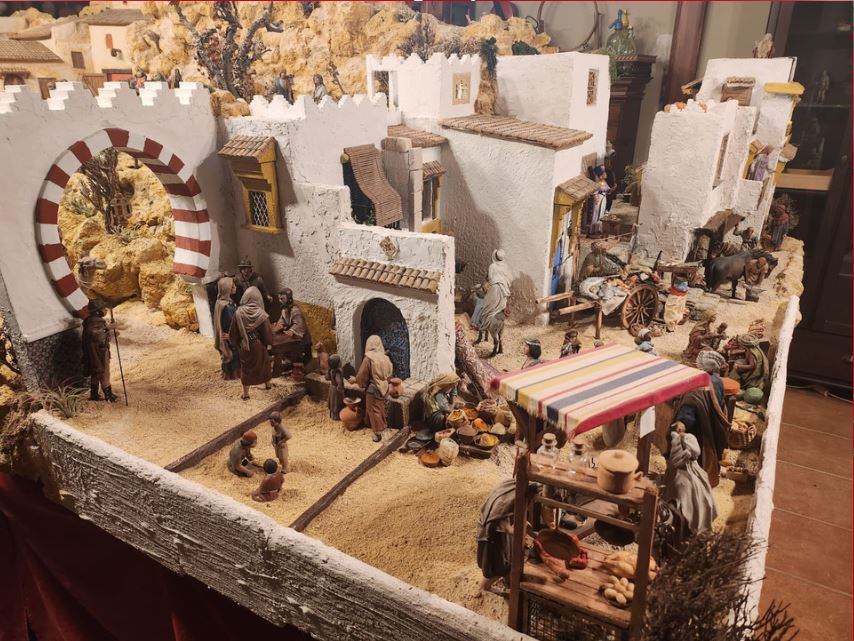 El belén creado por Jorge González que le ha valido el primer premio en la categoría artística.