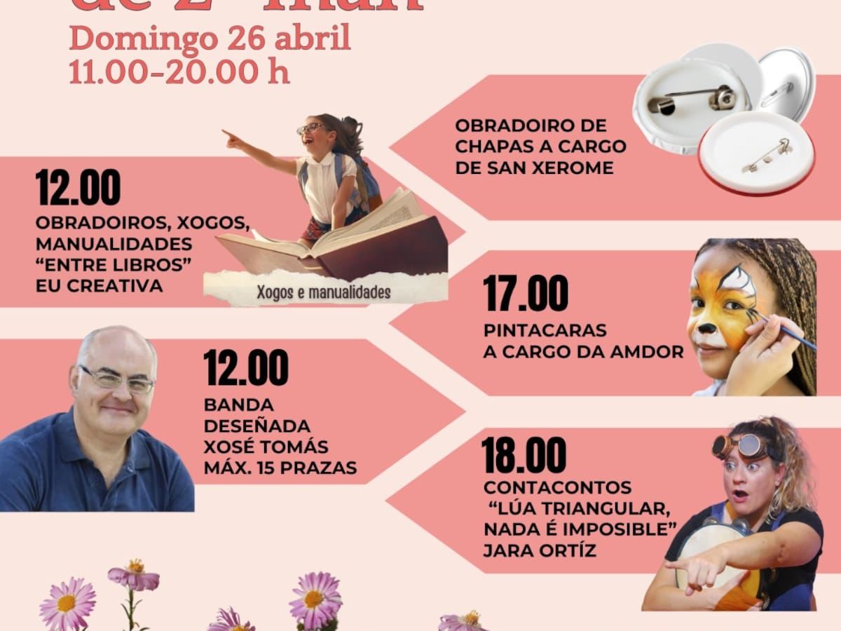O Rosal le dará una segunda vida a los libros el 26 de abril